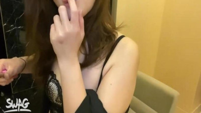 [동양야동] 최신 대만 SWAG 힙업 피트니스 캐스터 ＇킨키야시＇ 팬 대전 음탕 캐스터 블랙 실크 펀칭 속옷 일품 힙업 후입 [섹트야동,쇼츠야동,한국야동,딸퀸야동]